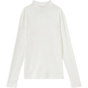 REISS POLLY Fine Ribbed High Neck Top